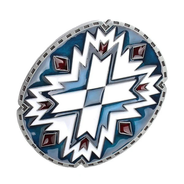 Natural Maxbell Sourthwest Indian Cowgirl Large Belt Buckle Floral Pattern Belt Buckle For Men Women For Jeans Original Design