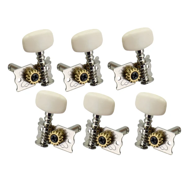 Professional Maxbell 6 Pieces Open Gear Guitar Tuning Pegs Tuners for Acoustic Classical Guitar Powerful