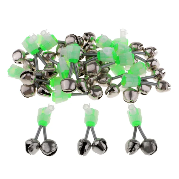 Efficient Maxbell 20x Fishing Rod Alarm Bells Twin Bells Ring Rod Tip Alarms Night Sea Fishing Organic