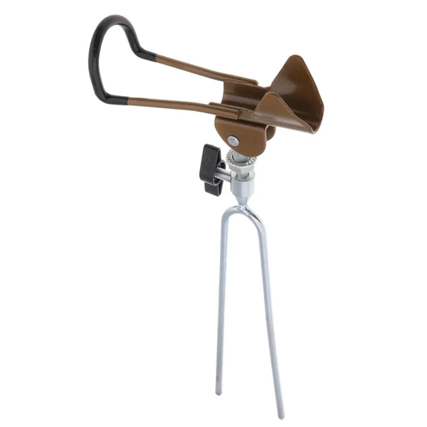 Long-Lasting Maxbell Detachable Fishing Rod Holder Support Adjustable Pole Ground Stand Bracket Convenient to Carry Soft