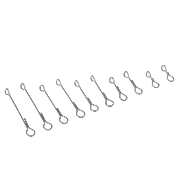 Modern Maxbell 10pcs Fish Skull Articulated Shank Fish Spine DIY Fly Tying Tool 5 Sizes Easy-to-Use