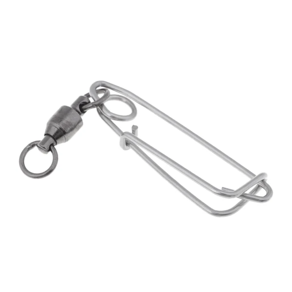 Solid Maxbell High-strength Ball Bearing Fishing Snap Swivel Nice Snap with Long Line Clip Fishing Connector Sophisticated