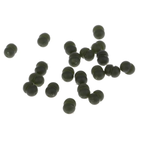 Crafted Maxbell 20pcs Fishing Beads Assorted Rubber Fishing Tackle Fishing Beads Bulk Kit Powerful