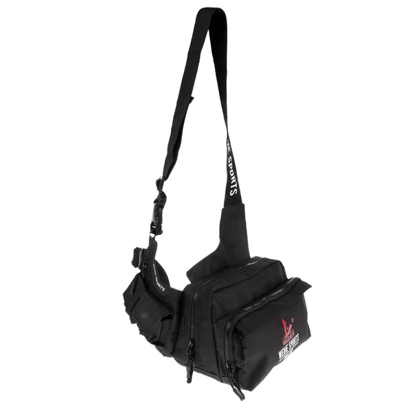 Organic Maxbell Waterproof Fishing Tackle Bag Pockets Waist Shoulder Reel Lure Bags Black Stylish