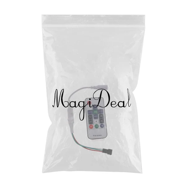 Comfortable Maxbell 17keys Wireless RF Led RGB Controller with 300 kinds of changes Effect Model Relaxed