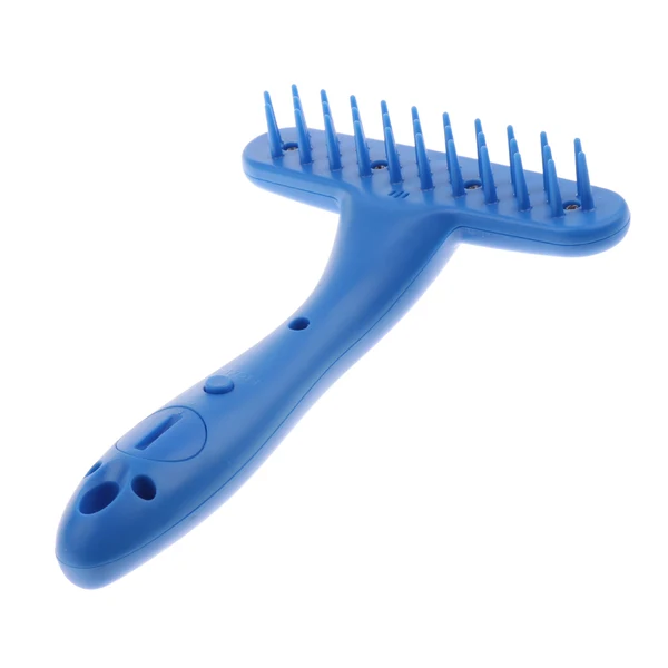Optimized Maxbell Pet Cat Dog Kitten Puppy Plastic Flea Comb Hair And Fur Grooming Brush Blue High-Grade