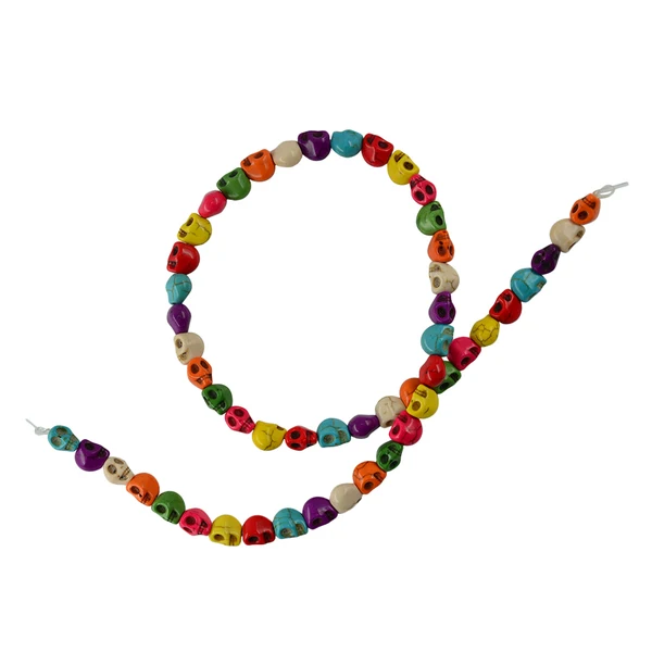 Eco-Friendly Maxbell 52 Pcs Colorful Howlite Turquoises Carved Skull Loose Beads for Jewelry Making Craft Responsible