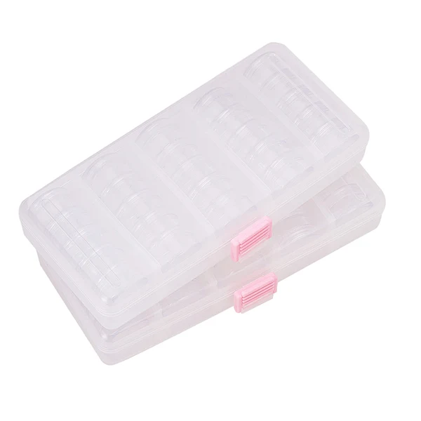 First-Class Maxbell 25x Multifunction Home Used Storage Box Stackable Clear Containers for Beads Crafts Findings Small Items Keeping Supply 30x15mm Traditional
