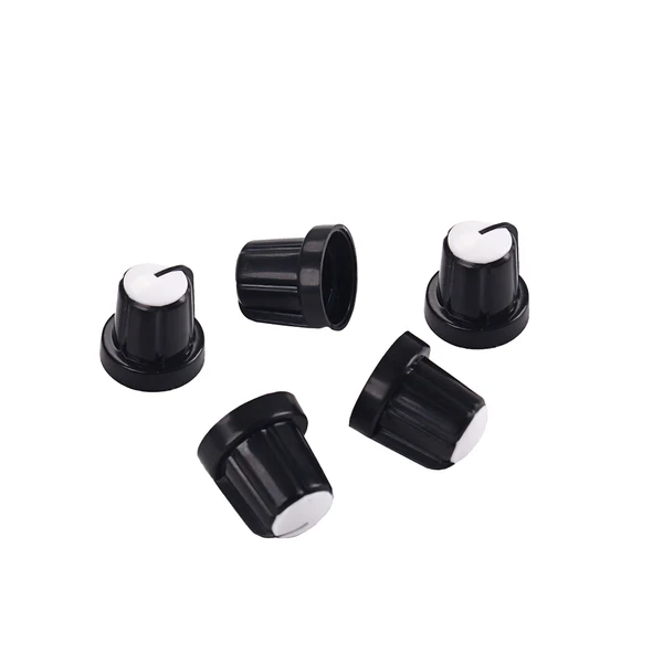 Genuine Maxbell 5Pcs Volume Tone Control Rotary Knobs for Guitar Effect Amp Black White Artisan