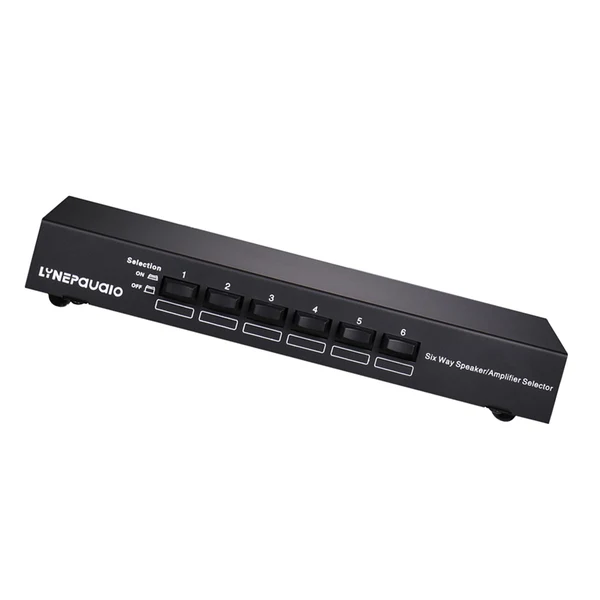 Premium Maxbell 6 Way Zone Stereo Speaker Selector Bidirectional Switch Box Hifi Audio Black Pack of 1 Trusted