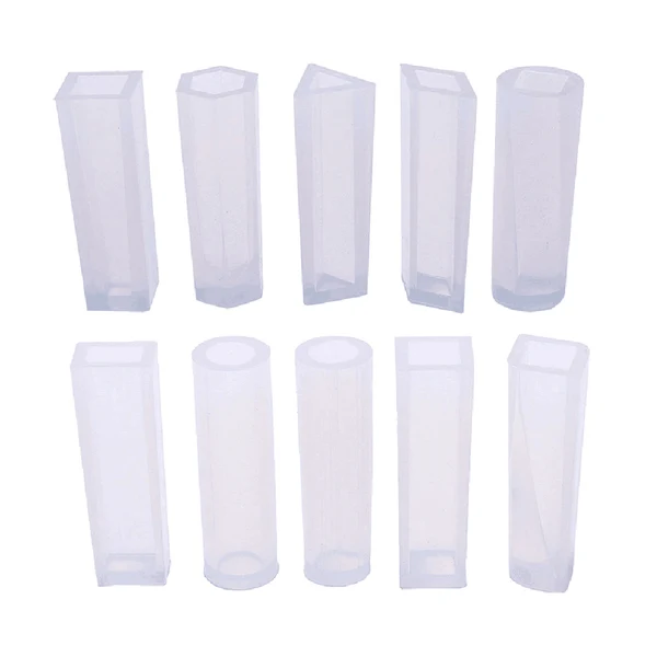 Consistent Maxbell 10pcs Set Assorted Cylinder Cabochon Jewelry Silicone Mold For Resin Pendant Selected