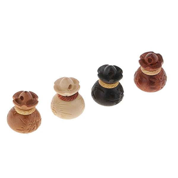 Fast Maxbell 4 Piece Vintage Wooden Purse Pendant Charms Keychains Trinket for DIY Bracelet Necklace Jewelry Making Craft Authentic