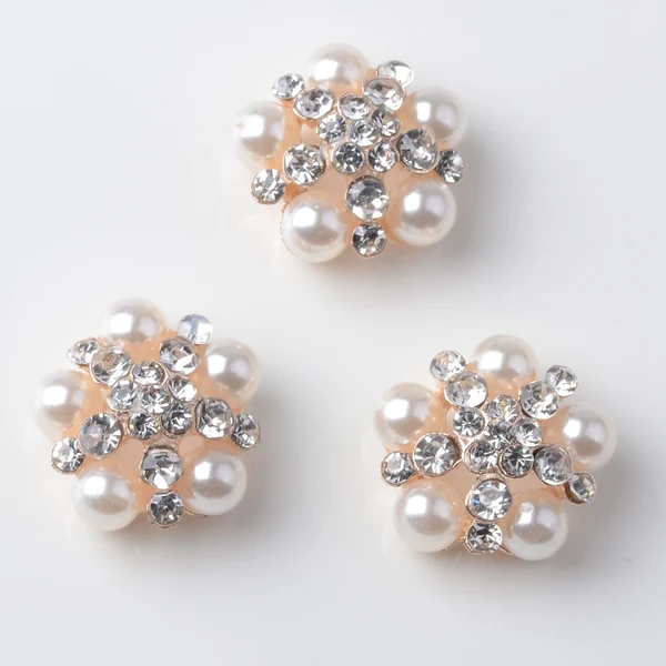 Sustainable Maxbell 10x Alloy Fashion Crystal Flatback Jewelry Accessory Rhinestone Pearl Charms For Women Necklace Brooch Button Sewing Crafts Supply Beige Pure