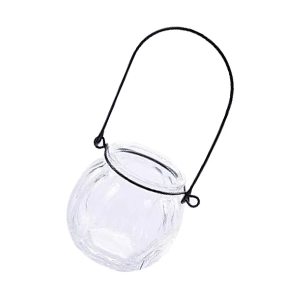 Modern Maxbell Hanging Hydroponic Plants Pumpkin Shape Glass Vase Nursery Pot Home Garden Terrarium Decor High-Performance