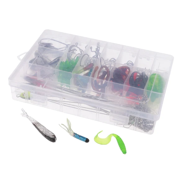 Safe Maxbell 145pcs Fishing Lures Kit Set For Bass Trout Salmon Including Tiddler Frog Loach Worm Lures with Tackle Box Next-Generation