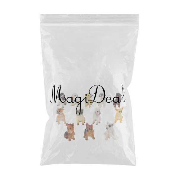 Official Maxbell 12pcs Mini Dog Figurines Resin Craft Animal Statues Home Ornament Creative Birthday Gifts Long-Lasting