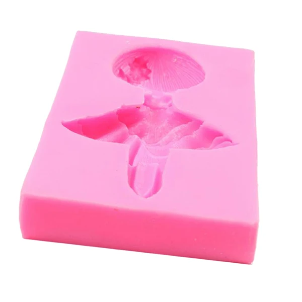 Effective Maxbell 1pc Sugarcraft Dancing Girl Silicone Cake Decorating Mould Art Craft DIY Proven