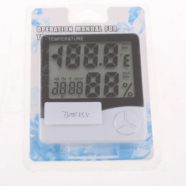 Smooth Maxbell HTC-1 Humidity Monitor with Indoor Thermometer LCD Digital °C °F Hygrometer and Humidity Gauge Clock Battery Not Included Convenient