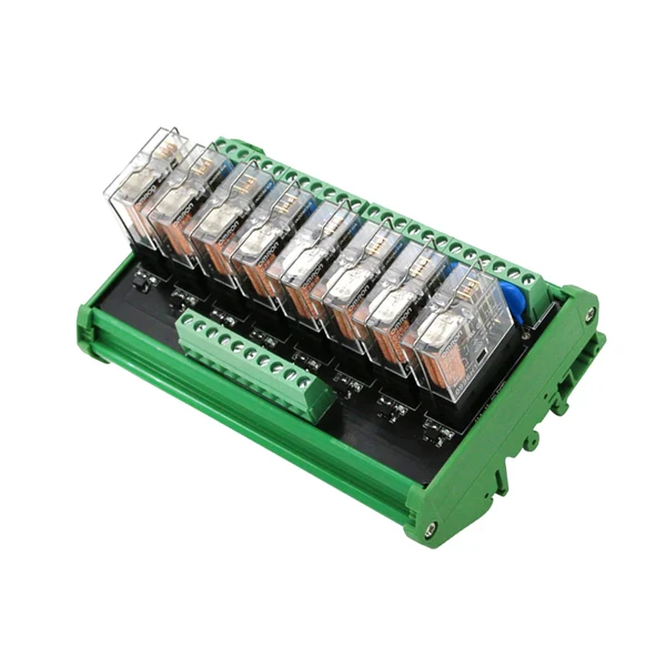 Dependable Maxbell Omron 8 Channels Relay Module Eight Panels Driver Board Module DC 24V 10A 5.31 x 3.54 x 2.83inch Selected