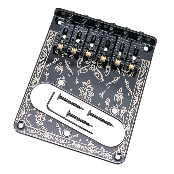 Classic Maxbell Zinc Alloy L Shape Roller Saddle Bridge Tailpiece Set for Tele TL Electric Guitar Parts Top-Quality
