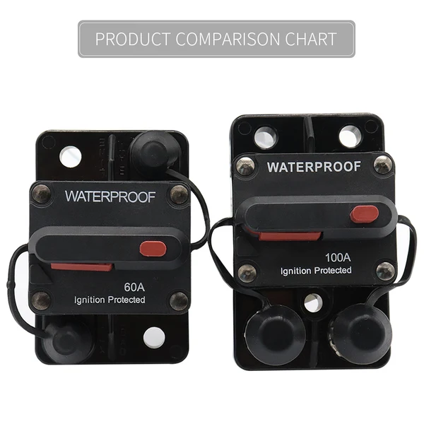 Traditional Maxbell 50A Circuit Breaker with Manual Reset IP67 Waterproof for Marine Car RV Trendy
