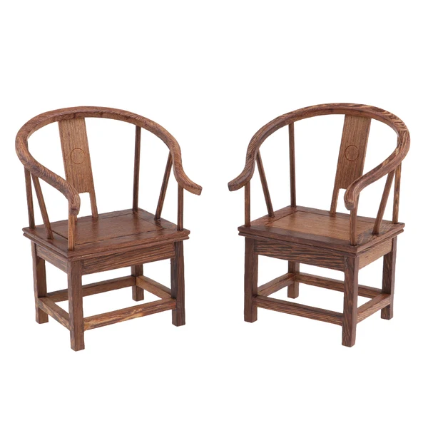 Clean Maxbell Dollhouse Solid Wenge Miniature Furniture Wooden Tea Table W. Armchair Set Stylish