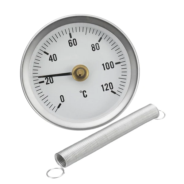Fast Maxbell 63mm Clip-on Cutting Die Pipe Thermometer Temperature Gauge Clip-On with Spring 0-120℃ Practical