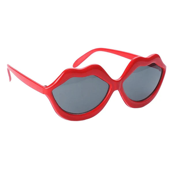 Genuine Maxbell Fashion Red Lip Shaped Glasses Wedding Bar Performance Cosplay Hen Night Eye Wear Sunglasses Photography Props Relaxed