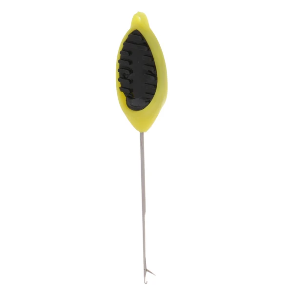 Soft Maxbell 1 Piece Fishing Baiting Needle Latch Needle with Non-Slip Handle Easy Grip Yellow Black Color Authentic