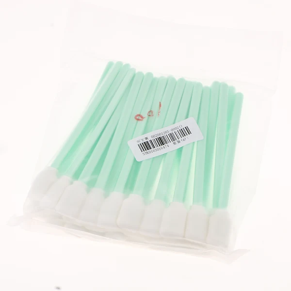 Long-Lasting Maxbell 50pc 5.1 Square Rectangle Foam Cleaning Swab Sticks For Solvent Format Inkjet Printer Roland Optical Equipment Healthy
