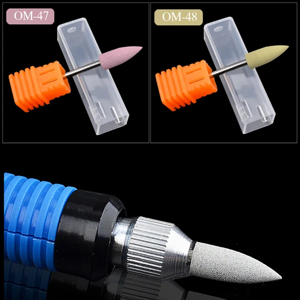 Long-Lasting Maxbell 6pcs Nail Art Grinding Silicone Bullet Drill Bits Electric Manicure Machine Premium Material