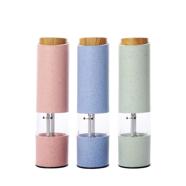Genuine Maxbell Electric Pepper Grinder Easy Refillable with Tray for Travel Camping Green Convenient