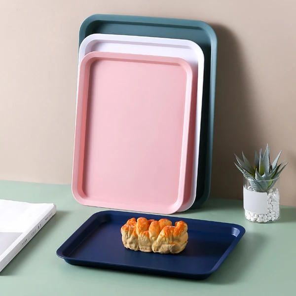 Outstanding Maxbell Kitchen Dinner Tray BPA Reusable Serving Tray for Parties Snack Kitchen Green Original Design