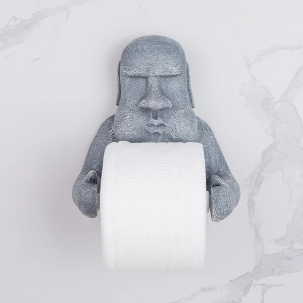 Minimalist Maxbell Wall Mounted Bathroom Toilet Paper Holder Rack Tissue Roll Stand Loo Storage Traditional