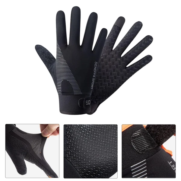 Smooth Maxbell Summer Cooling Cycling Gloves Non Slip Full Finger for Riding Workout XL 21.5cm Original Design