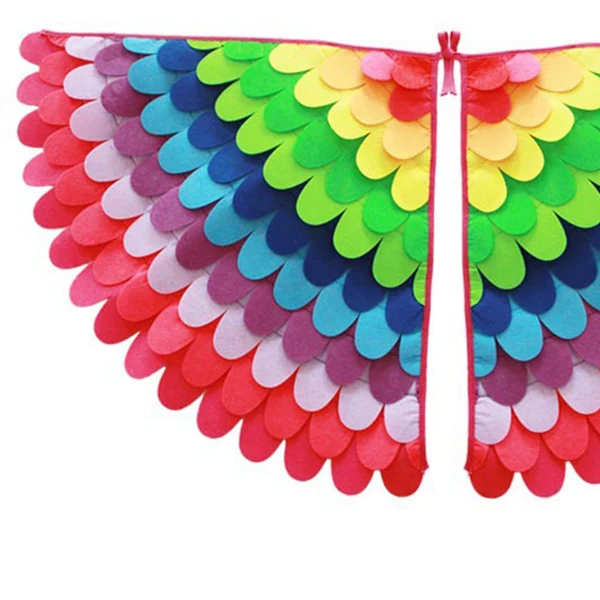 Secure Maxbell Adjustable Kids Wing Mask Set Costume Fancy Dress Child for Party Christmas Style E Organic
