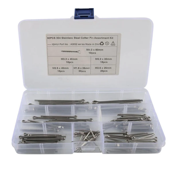 Contemporary Maxbell Cotter Pin Assortment Kit Assortment Tool for Mechanics Lawn Mowers Cars Proven