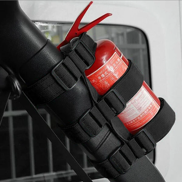 Contemporary Maxbell Fire Extinguisher Holder Accessory for Jeep Wrangler Roll Bar Mount for Car Green
