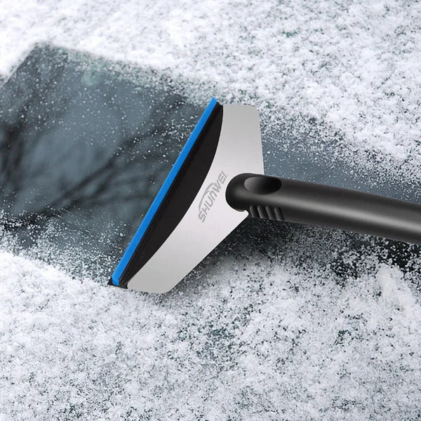Soft Maxbell Compact Car Ice Scraper Cold Weather Auto Window Car Wash Snow Removal Wiper Blue Excellent