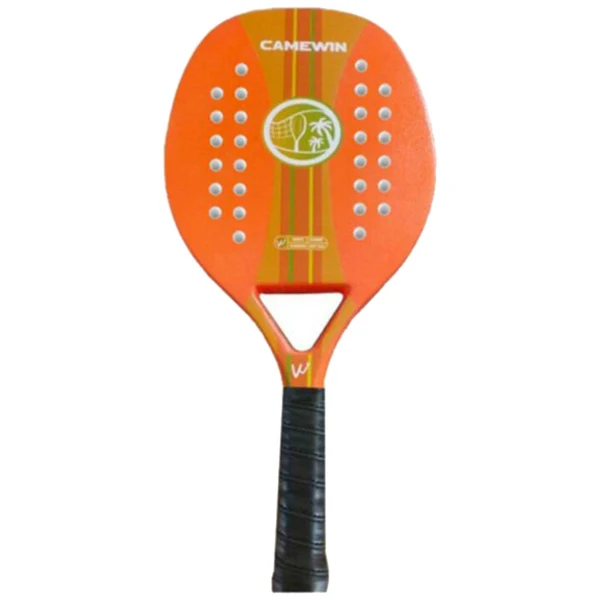 Contemporary Maxbell Professional Beach Tennis Racket Carbon Fiber with Bag for Adult Unisex B Effective