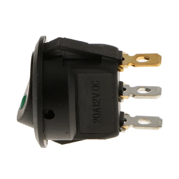 Convenient Maxbell Round 3 Pin Rocker ON OFF Switch Parking Reverse Sensor Front Rear Reliable