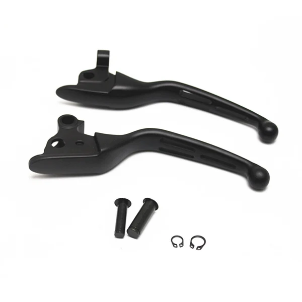 Superior Maxbell 1 Pair Hand Brake Clutch Levers for Harley Road King Electra Glide Black Traditional