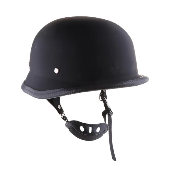High-End Maxbell Motorcycle Cruiser Vintage Half Helmet Sun Shield for Harley Size S Black Original Design
