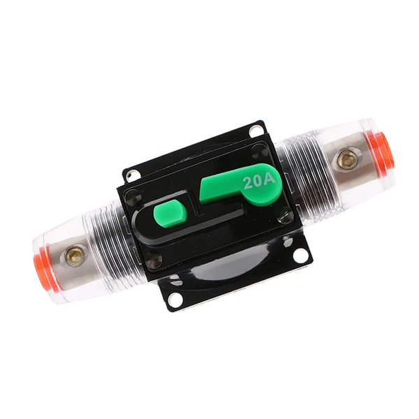 Classic Maxbell 20A Car Audio Inline Circuit Breaker Fuse Holder Manual Reset Switch Long-Lasting