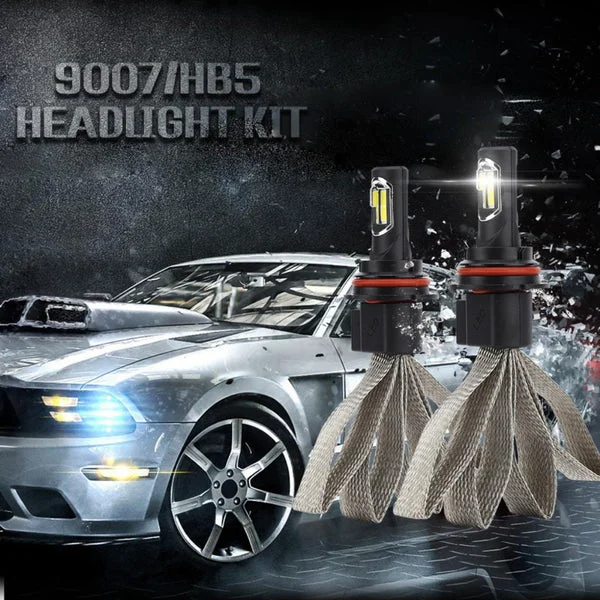 High-Grade Maxbell 2X 60W 360 Beam Headlight Bulb Headlamp Conversion Kit 6000K 6400LM 9007 Top-Quality