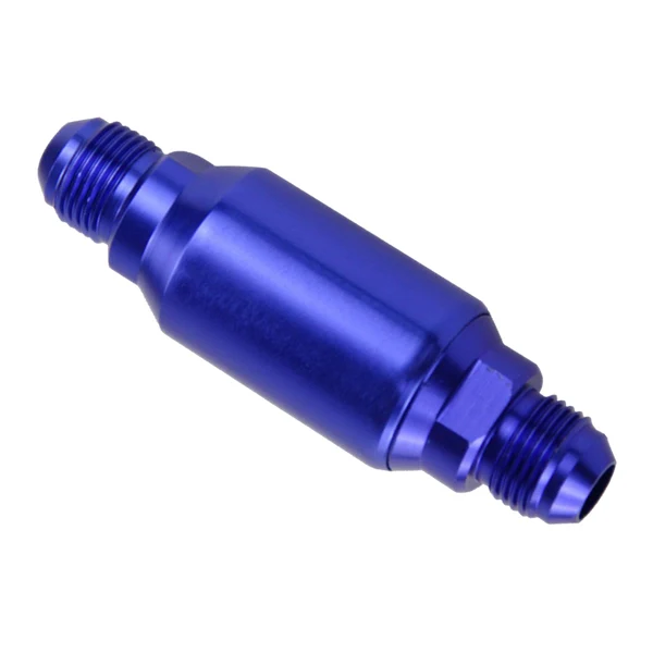 Reusable Maxbell Universal Car Motor Gas Petrol Fuel Oil In-Line Filter Cleaner AN8 Blue Modern
