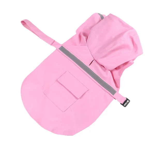 Relaxed Maxbell Reflective Dog Rain Coat Jacket Hooded Rainwear Poncho Slicker SM Pink Recyclable