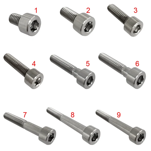 Powerful Maxbell 5pcs M6 30 Titanium Alloy GR5 TC4 Hexagon Cap Head Socket Allen Key Screws Long-Lasting