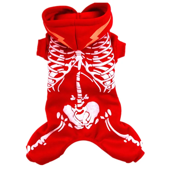 Relaxed Maxbell Luminous Dragon Lightening Jumpsuit Dog Pet puppy Clothes Costume XL Red Sophisticated
