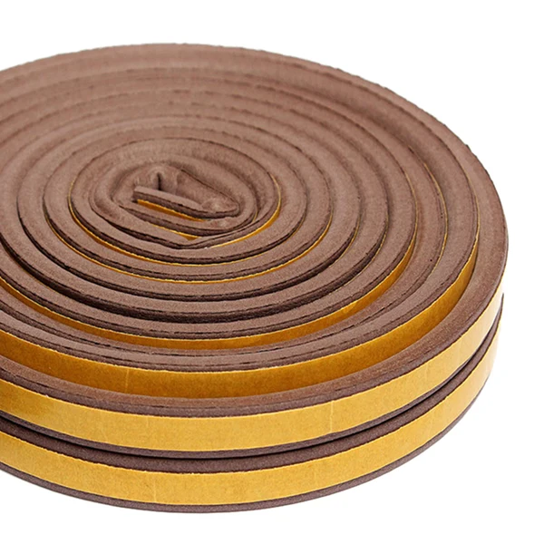 Original Design Maxbell 5m Foam Self Adhesive Window Door Excluder Seal Strip Tape P 9x5.5mm Brown Specialty